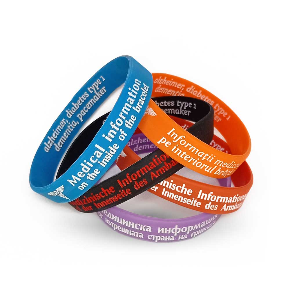Custom dementia alzheimer for old people bracelets to order liratech.eu