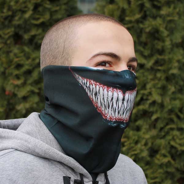 venom bandana buff black pattern- liratech.eu