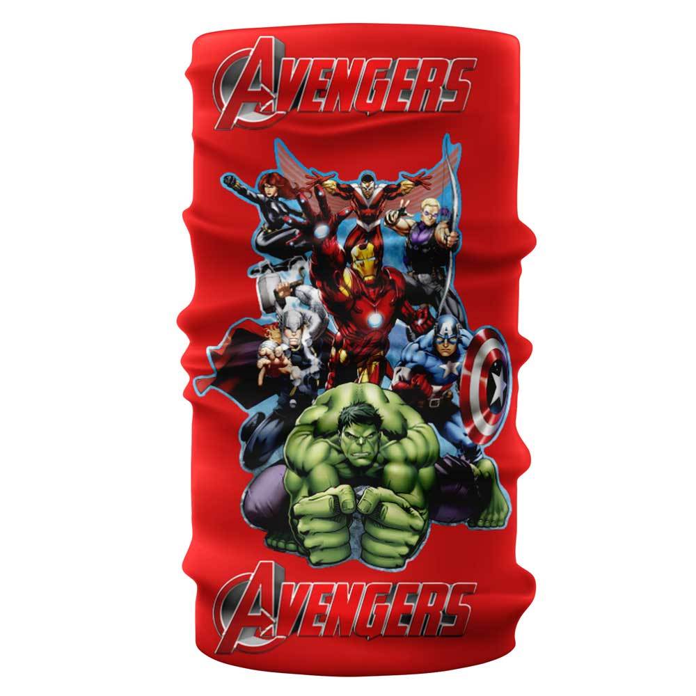 "Avengers" blue and red pattern bandana, buff liratech.eu