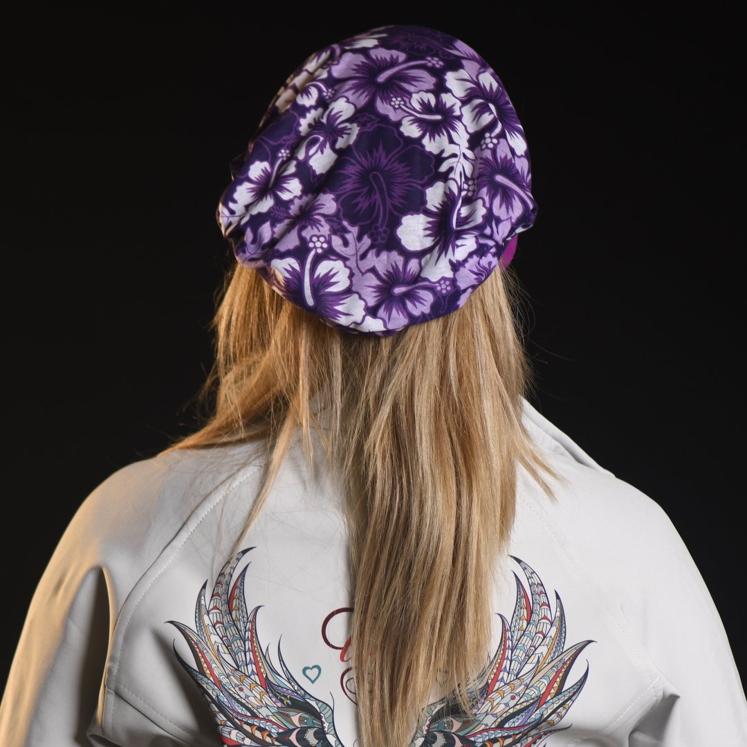 "Hibiscus" purple, bandana- polar liratech.eu