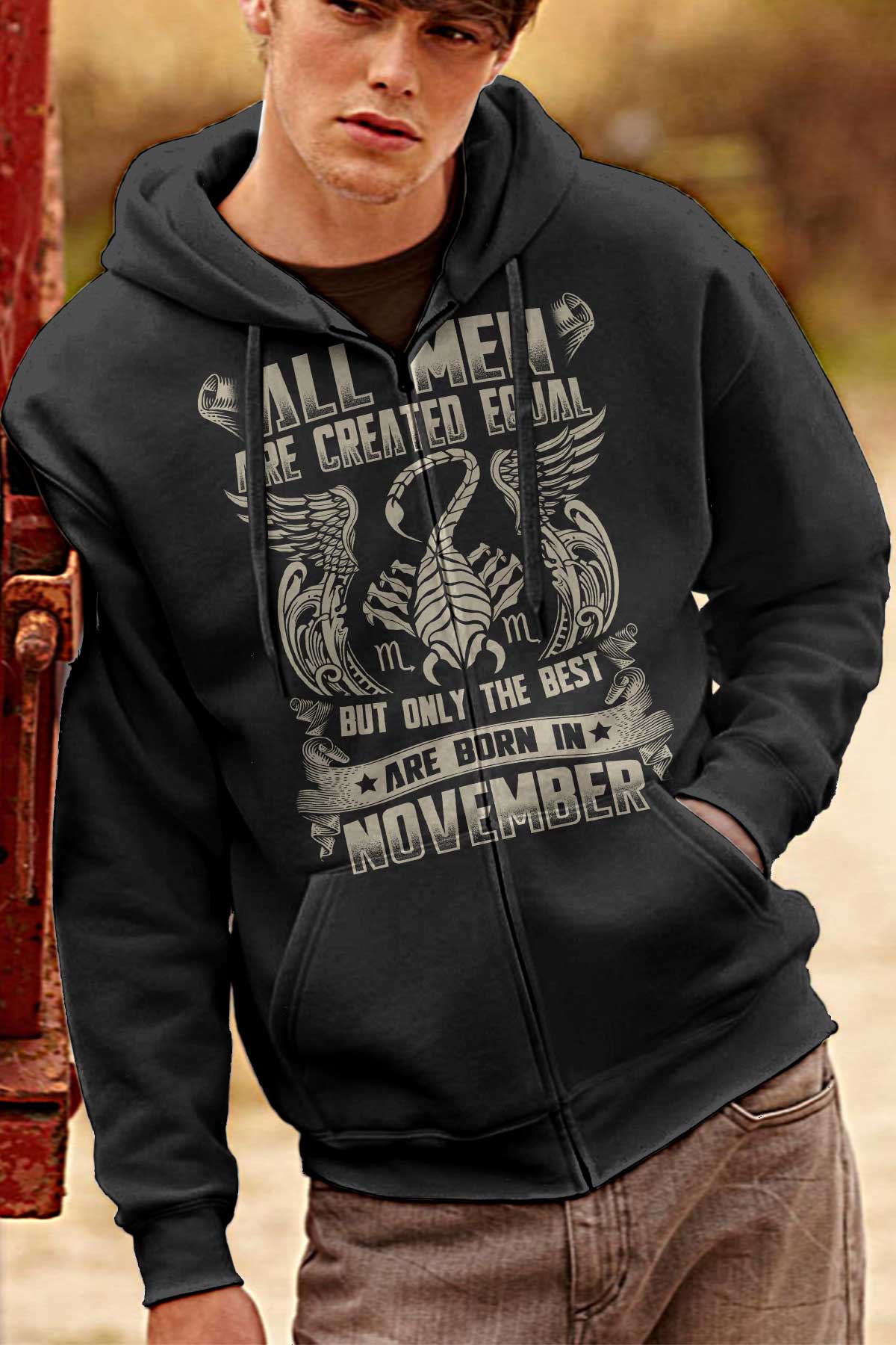 Scorpio - for a birthday with a month and a year to order - a T-shirt, blouse or sweatshirt-liratech.eu