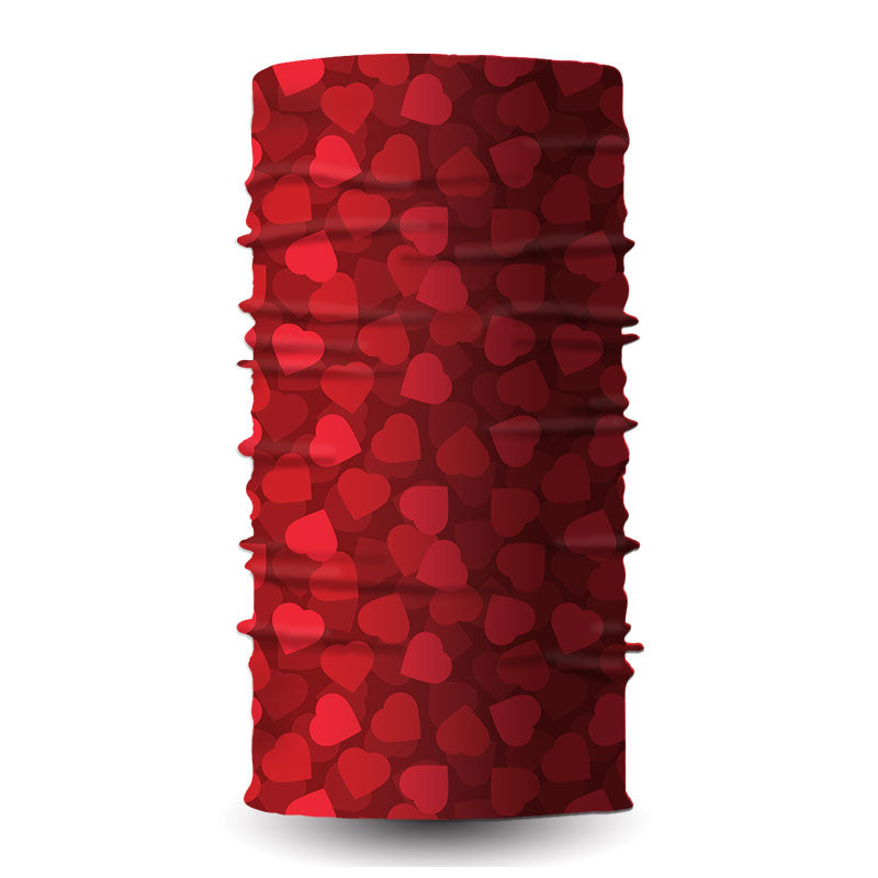 Valentine Bandana red patter buff- liratech.eu