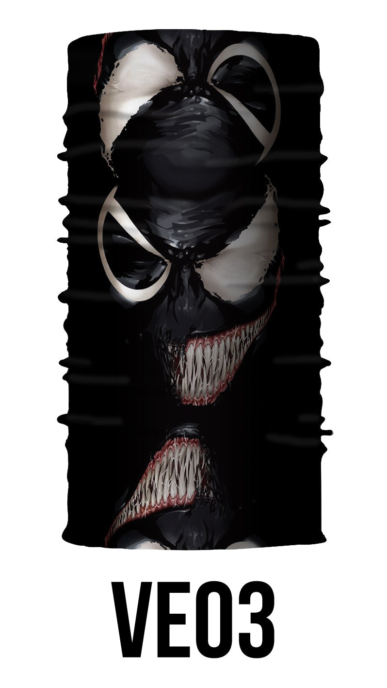 venom bandana buff black pattern- liratech.eu