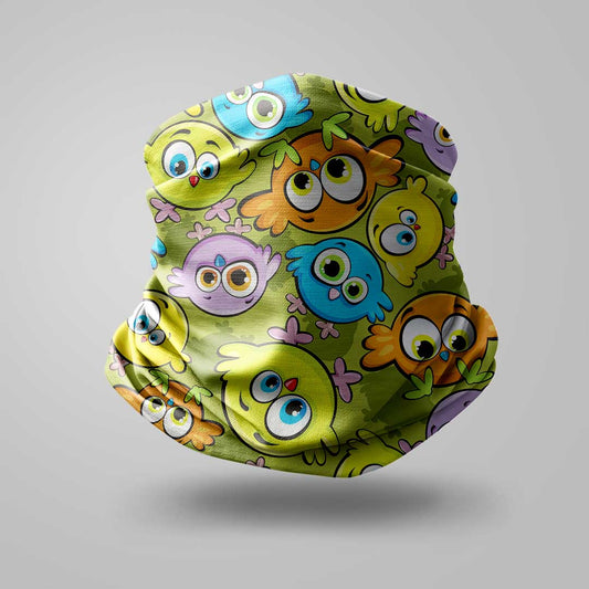 Happy bird kids bandana buff mask from liratech.eu